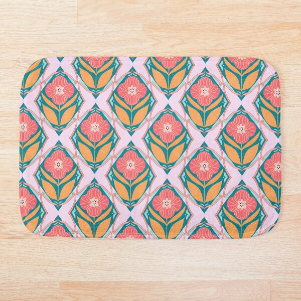Item preview,  Patrón de mosaico floral vintage designed and sold by Papergrape.