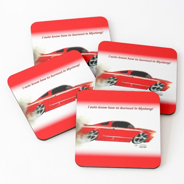 Item preview, Ford Mustangs   //  I auto know how to burnout in Mystang! designed and sold by Imagin8er.