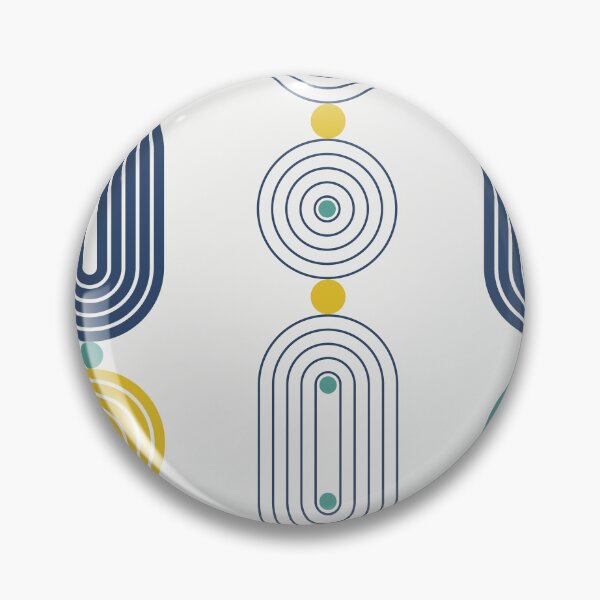 Item preview, Yellow Blue Green Lines Minimalist Geometric Pattern designed and sold by BONBcreative.