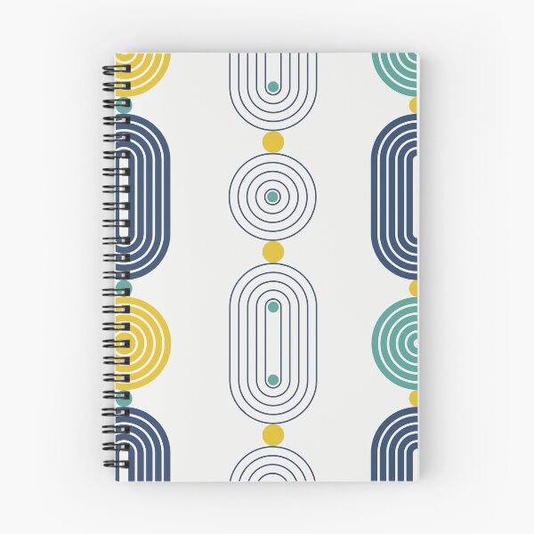Item preview, Yellow Blue Green Lines Minimalist Geometric Pattern designed and sold by BONBcreative.