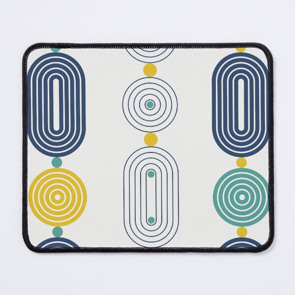 Item preview, Yellow Blue Green Lines Minimalist Geometric Pattern designed and sold by BONBcreative.