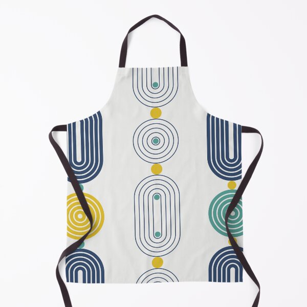 Item preview, Yellow Blue Green Lines Minimalist Geometric Pattern designed and sold by BONBcreative.
