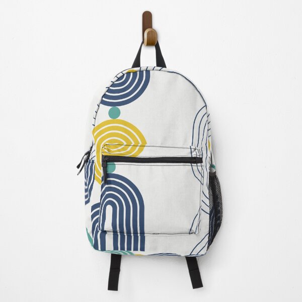 Item preview, Yellow Blue Green Lines Minimalist Geometric Pattern designed and sold by BONBcreative.