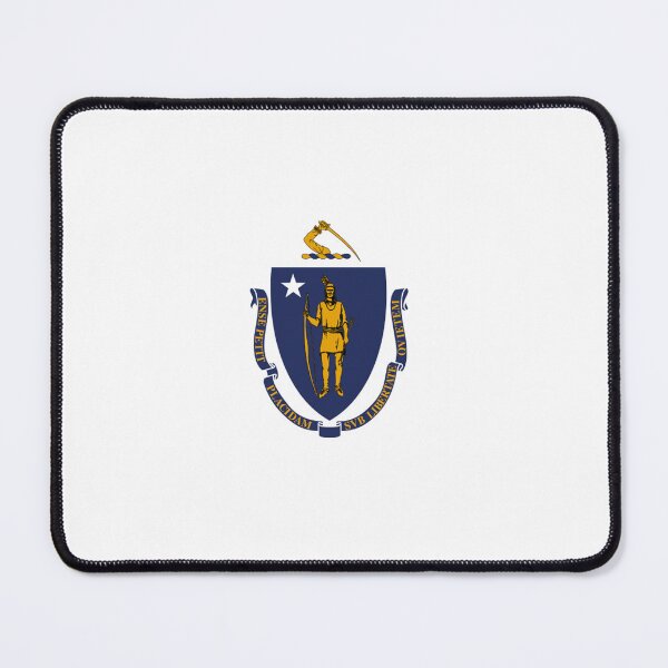 Item preview, Massachusetts State Flag USA Boston Bedspread T-Shirt Sticker designed and sold by deanworld.