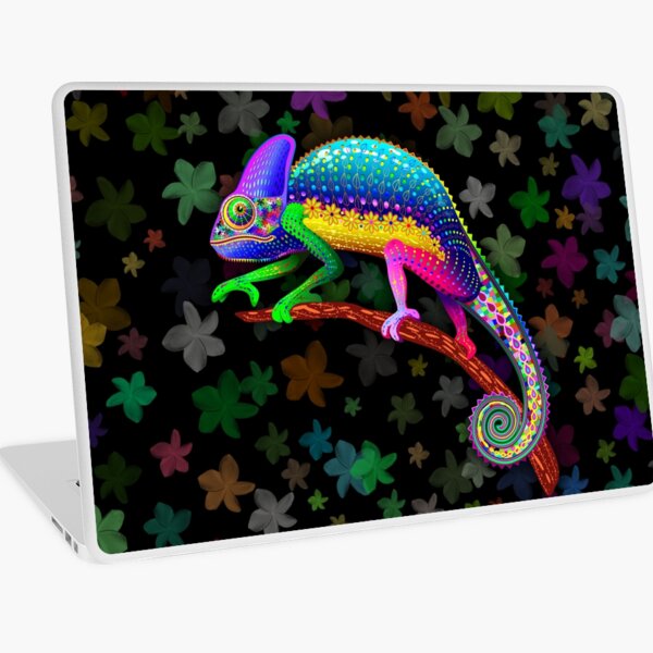 Chameleon Fantasy Rainbow Colors Laptop Skin