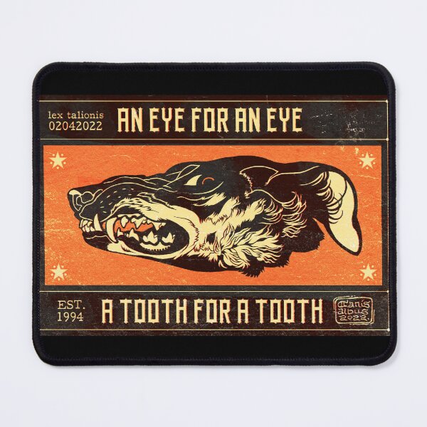 Item preview, Eye for eye, tooth for tooth designed and sold by CanisAlbus.