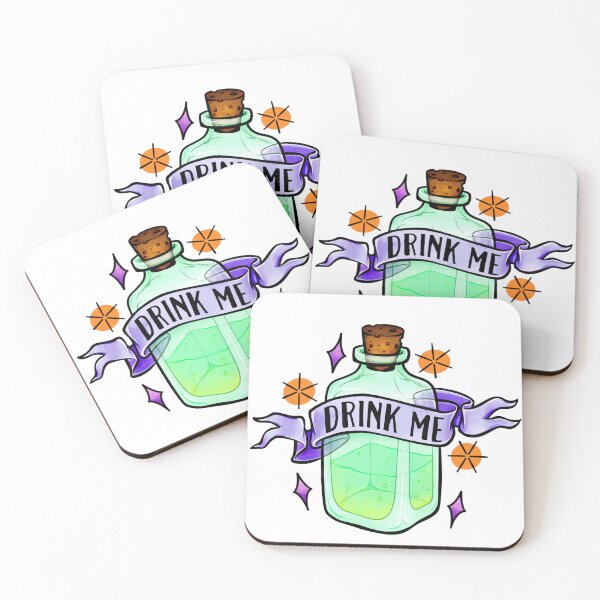 Item preview, Drink Me, poison bottle, halloween potion designed and sold by Wendy Bazuta.