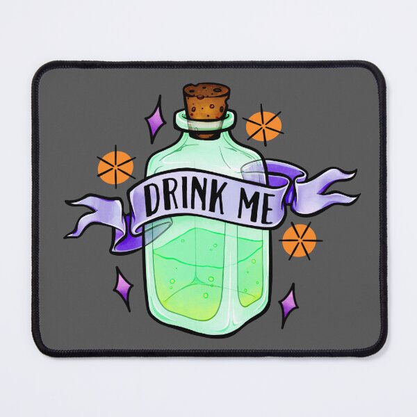 Item preview, Drink Me, poison bottle, halloween potion designed and sold by Wendy Bazuta.