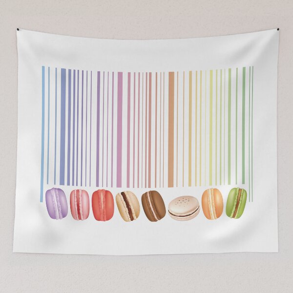 Item preview, Colorful Macaron Barcode designed and sold by chillaxcats.