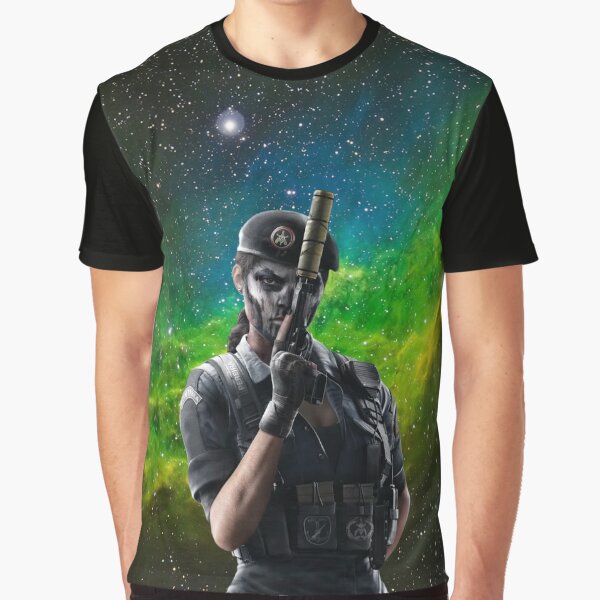 Galaxy Caveira Graphic T-Shirt