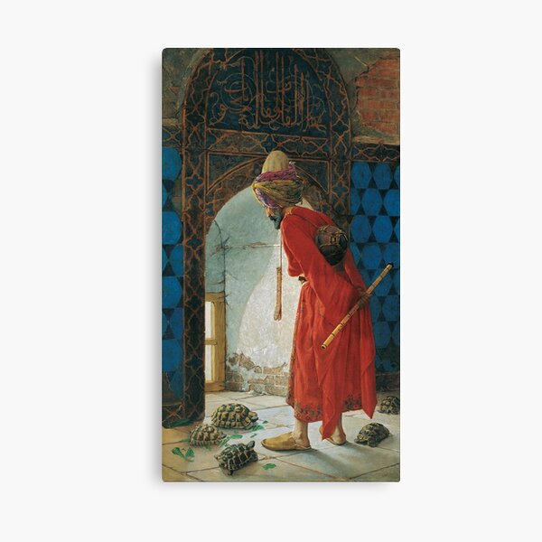 Osman Hamdi Bey The Tortoise Trainer Canvas Print