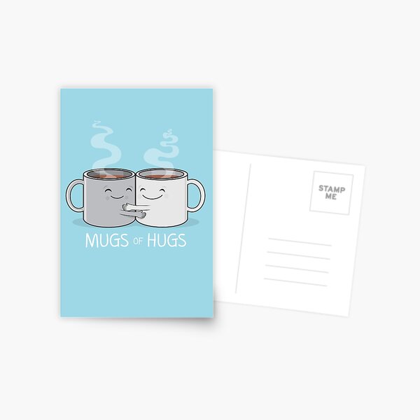 Mugs of Hugs Postcard