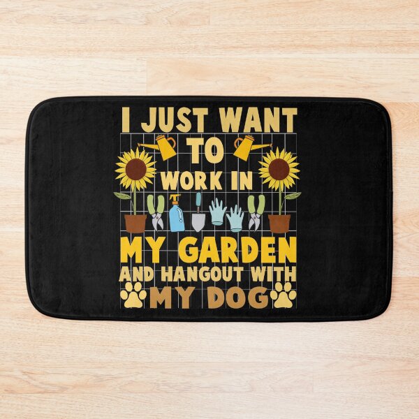 Item preview, I Just Want To Work In My Garden And Hangout With My Dog_ Gardening T-Shirt, Gardening Gift, Gardener TShirt, Plant Tee, Funny Gardening Shirts, Garden Birthday Present, Plant Lover, designed and sold by J-mina.