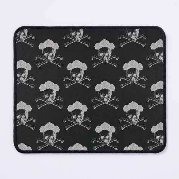 Item preview, Black and White Skull Rose Crown Pattern designed and sold by PressedOak.
