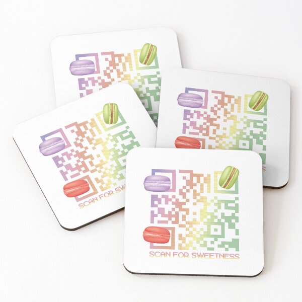 Item preview, Scan for Sweetness Macaron QR Code designed and sold by chillaxcats.