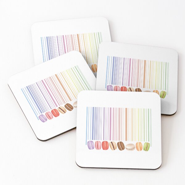 Item preview, Colorful Macaron Barcode designed and sold by chillaxcats.