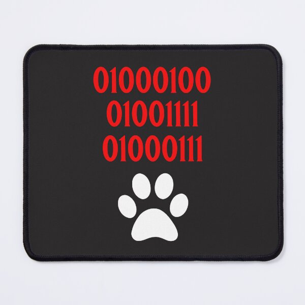 Item preview, Dog Paw Print DOG in Binary Code Numbers - Dog designed and sold by ALesterDesign.