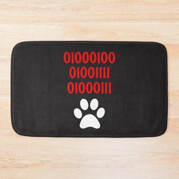 Item preview, Dog Paw Print DOG in Binary Code Numbers - Dog designed and sold by ALesterDesign.