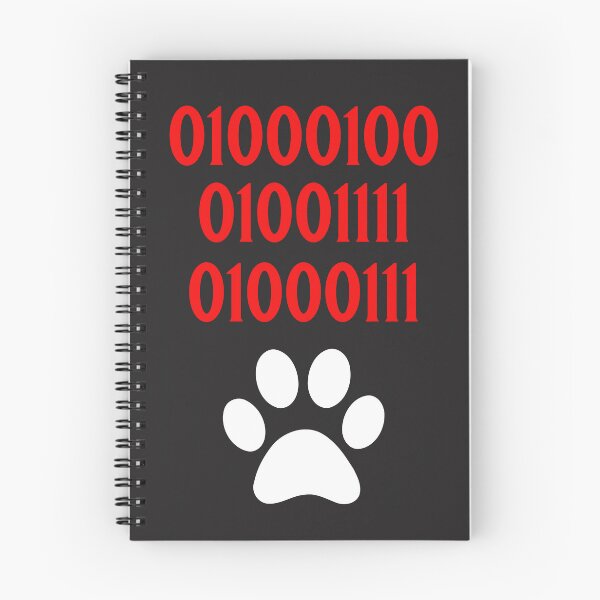 Item preview, Dog Paw Print DOG in Binary Code Numbers - Dog designed and sold by ALesterDesign.