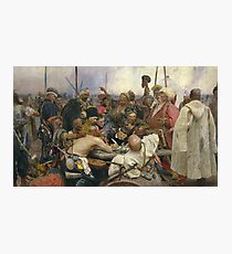Ilya Repin Reply of the Zaporozhian Cossacks Photographic Print