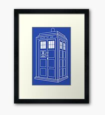 Who Police Booth Framed Print