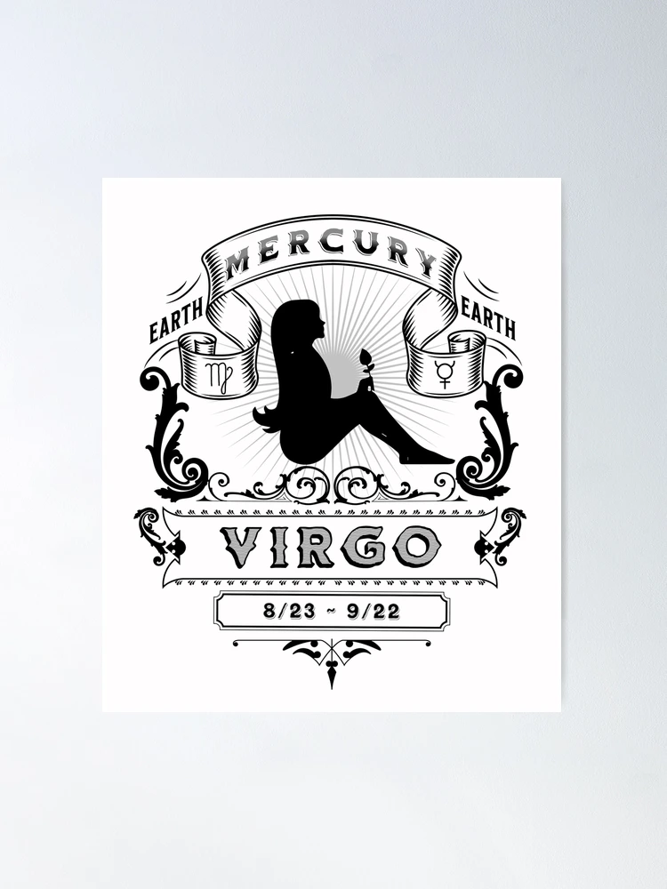 Zodiac Poster Virgo, The Virgin - by Franck Wagnersen newest - LIMITED EDITION