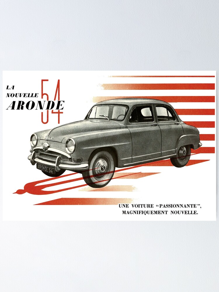SIMCA ARONDE - BROCHURE" Poster for Sale by ThrowbackM3 | Redbubble