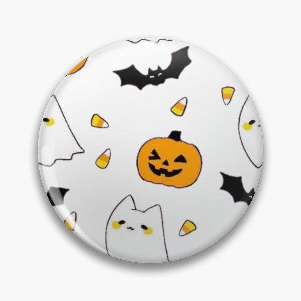 Item preview, Halloween Chibi Cats Pumpkin Ghosts Bats Candy Corn Pattern Sticker iPhone Case Samsung Case Shirt Hoodie Pillow Shower Curtain designed and sold by AlexisValeska.