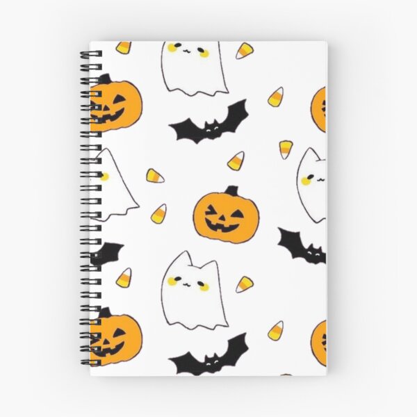 Item preview, Halloween Chibi Cats Pumpkin Ghosts Bats Candy Corn Pattern Sticker iPhone Case Samsung Case Shirt Hoodie Pillow Shower Curtain designed and sold by AlexisValeska.