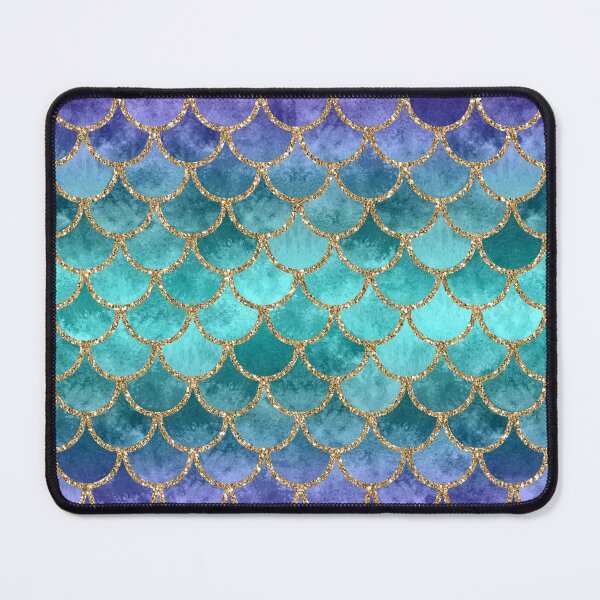 Item preview, Blue Mermaid Fish Scales designed and sold by artlovepassion.