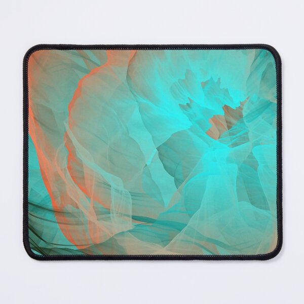 Item preview, Teal Orange Hues Abstract Smoke designed and sold by Shapes-Mania.