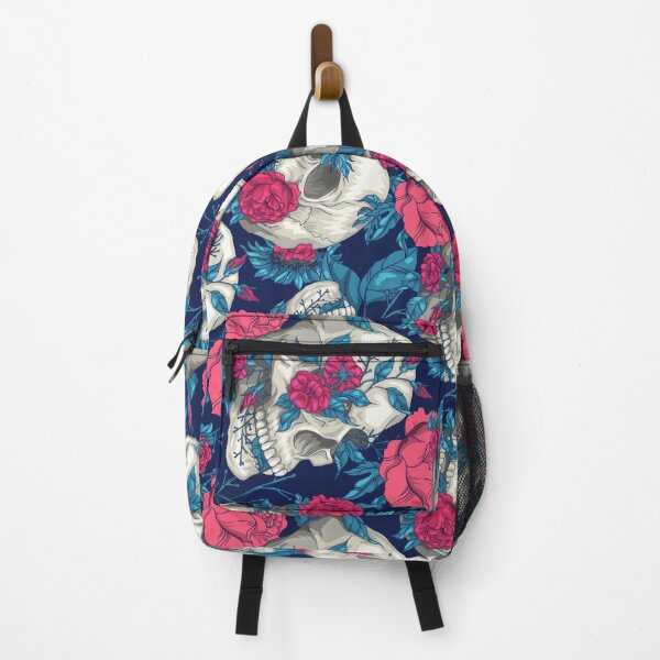 Item preview, Pretty floral skull pattern designed and sold by Tonickay.