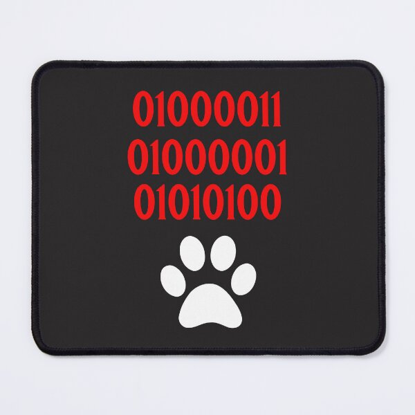 Item preview, Cats Paw Print CAT in Binary Code Numbers - Cat designed and sold by ALesterDesign.