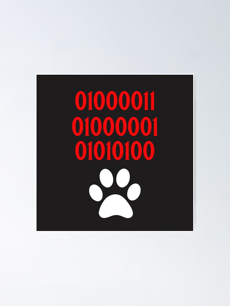 cat-in-binary-code-numbers-with-a-cats-paw-print-poster-for-sale-by