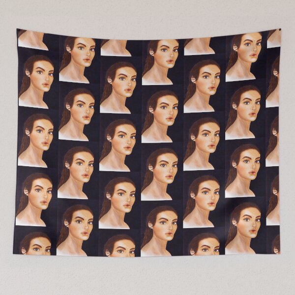 Item preview, Gorgeous portrait of a woman in watercolour designed and sold by Chantellearts.