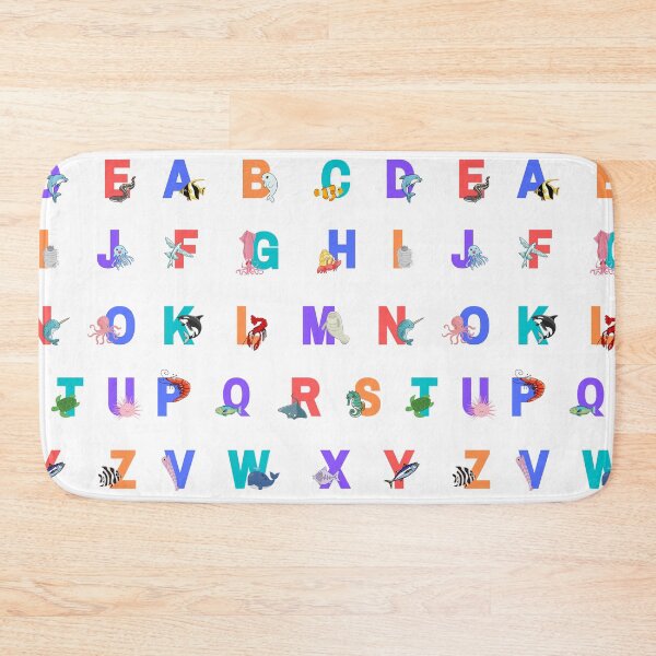 Item preview, Alphabet sea animals cute and colorful designed and sold by CherieTree.