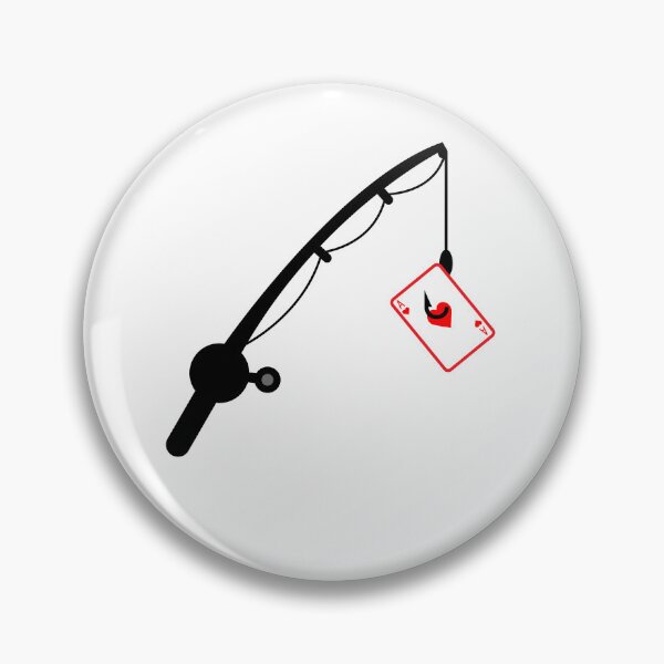 Item preview, Fishing Rod Ace of Hearts designed and sold by Twonumbernines.