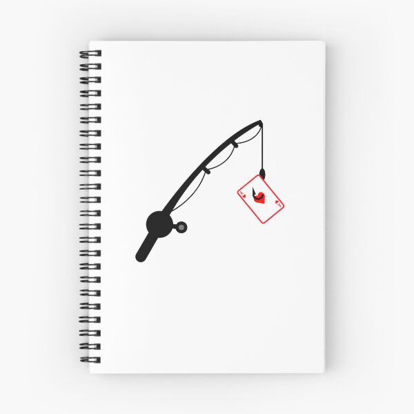 Item preview, Fishing Rod Ace of Hearts designed and sold by Twonumbernines.