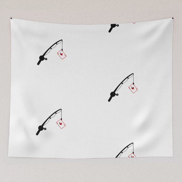 Item preview, Fishing Rod Ace of Hearts designed and sold by Twonumbernines.