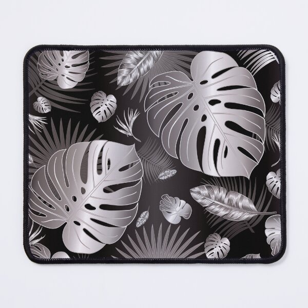 Item preview, Silver Metallic Tropical Leaves designed and sold by Nobiya.