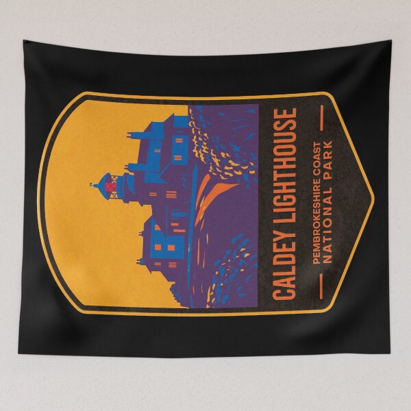 Item preview, Caldey Lighthouse Pembrokeshire Coast National Park designed and sold by JordanHolmes.