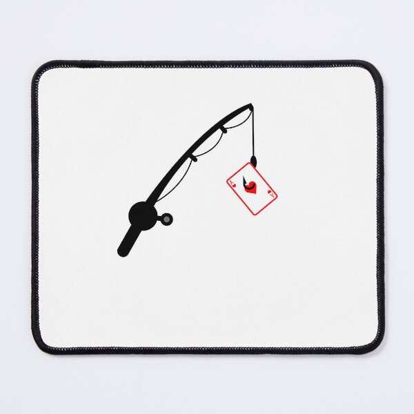 Item preview, Fishing Rod Ace of Hearts designed and sold by Twonumbernines.