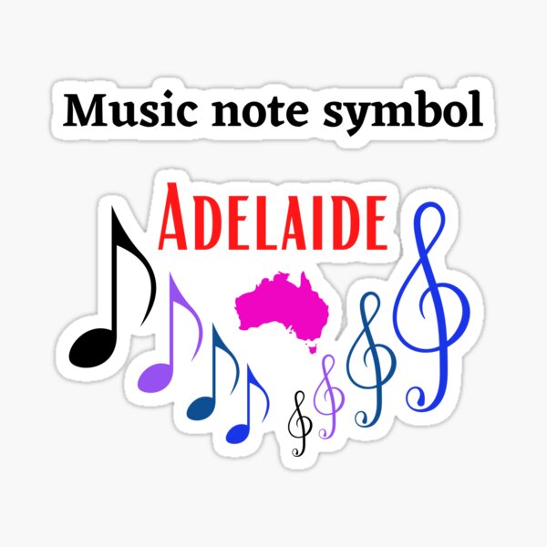 how-do-you-type-the-music-note-symbol-in-adelaide-sticker-by