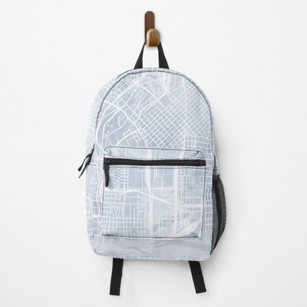 Item preview, Denver Skyline & Map Watercolor Navy Blue, Print by Zouzounio Art designed and sold by zouzounioart.