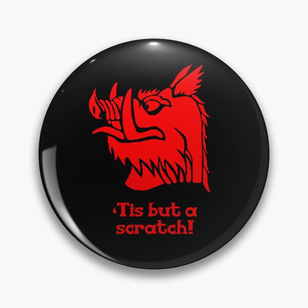 Item preview, Tis but a scratch! Holy Grail - Red Boar - Black Knight designed and sold by ndubrey.