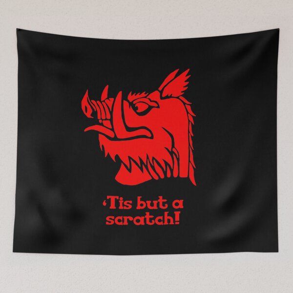 Item preview, Tis but a scratch! Holy Grail - Red Boar - Black Knight designed and sold by ndubrey.