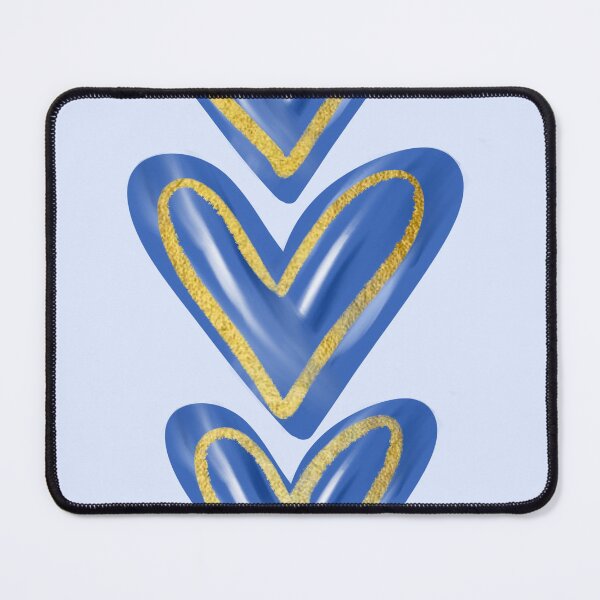 Item preview, Blue foil hearts designed and sold by mollsdesignss.