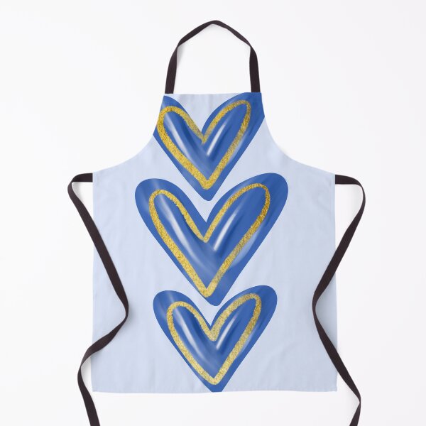 Item preview, Blue foil hearts designed and sold by mollsdesignss.
