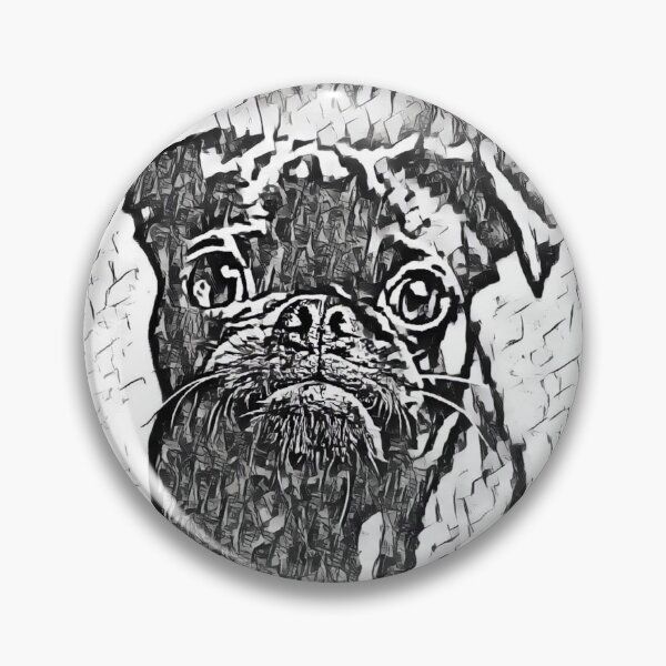 Item preview, Pencil Realistic Portrait Puppy Pug Life Art designed and sold by TheWildFlix.