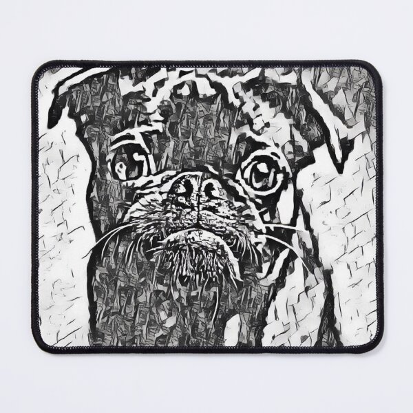 Item preview, Pencil Realistic Portrait Puppy Pug Life Art designed and sold by TheWildFlix.